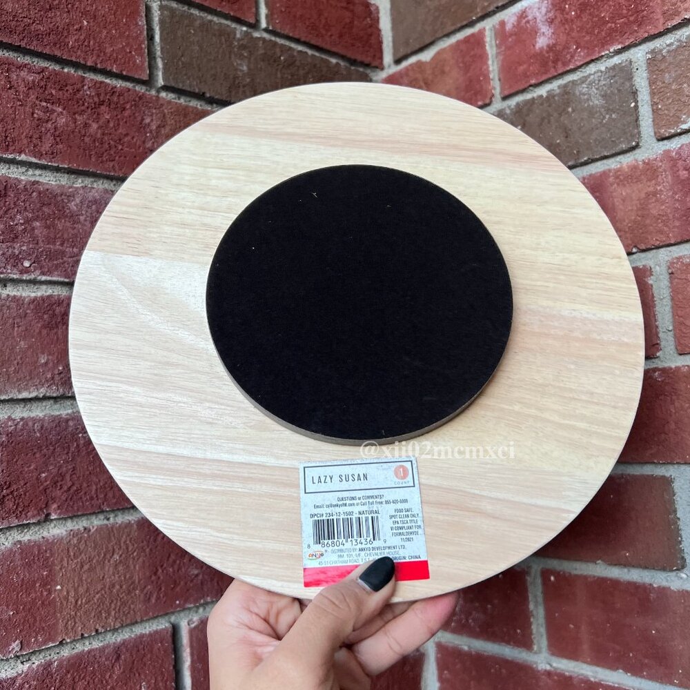 BULLSEYE PLAYGROUND WOOD LAZY SUSAN 1CT - Picture 5 of 7